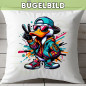 Preview: Bügelbild Graffiti Ente